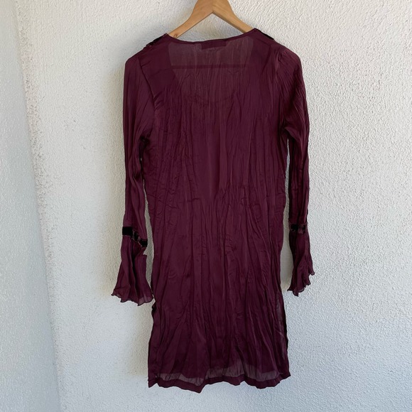 Whimsygoth Velvet Lace Up Tunic Dress top - Picture 5 of 6